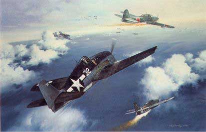 F6F - walka - rys.